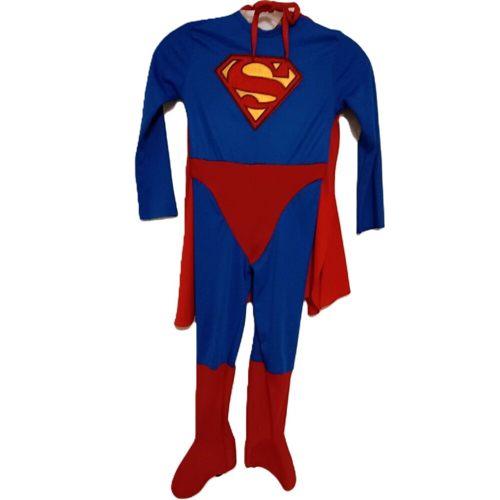 VGUC: Boys' Rubie's sz Small Superman Costume Blue & Red Cape